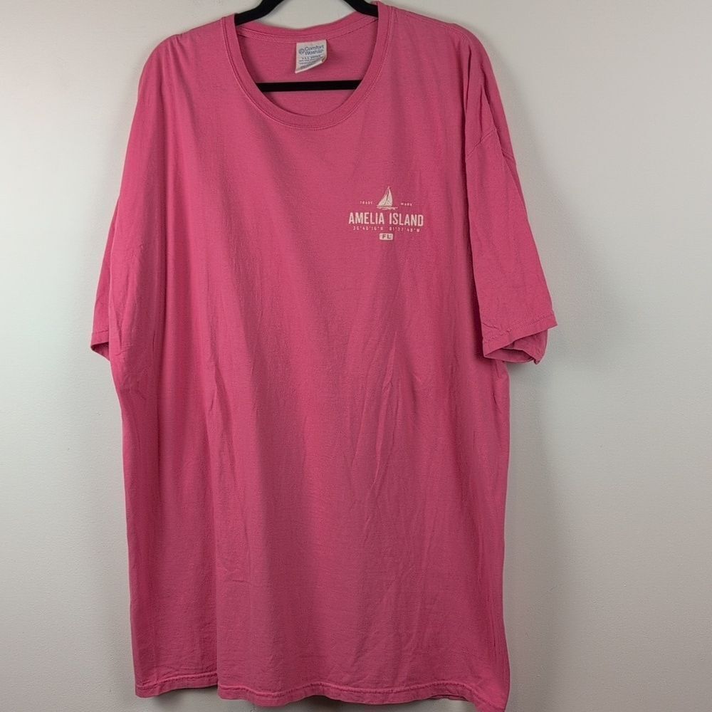 Comfort Wash USA Grown Ring Spun Cotton Short Sleeve T-shirt Amelia Island Fl